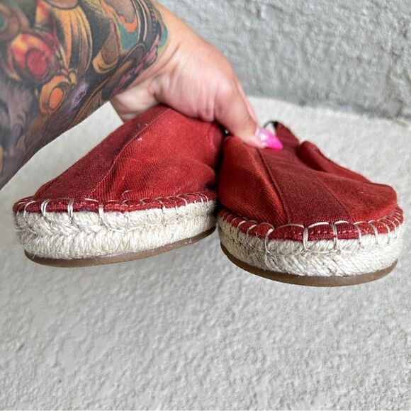 NWT Zara rustic orange canvas espadrilles Sz 7 - Picture 2 of 10
